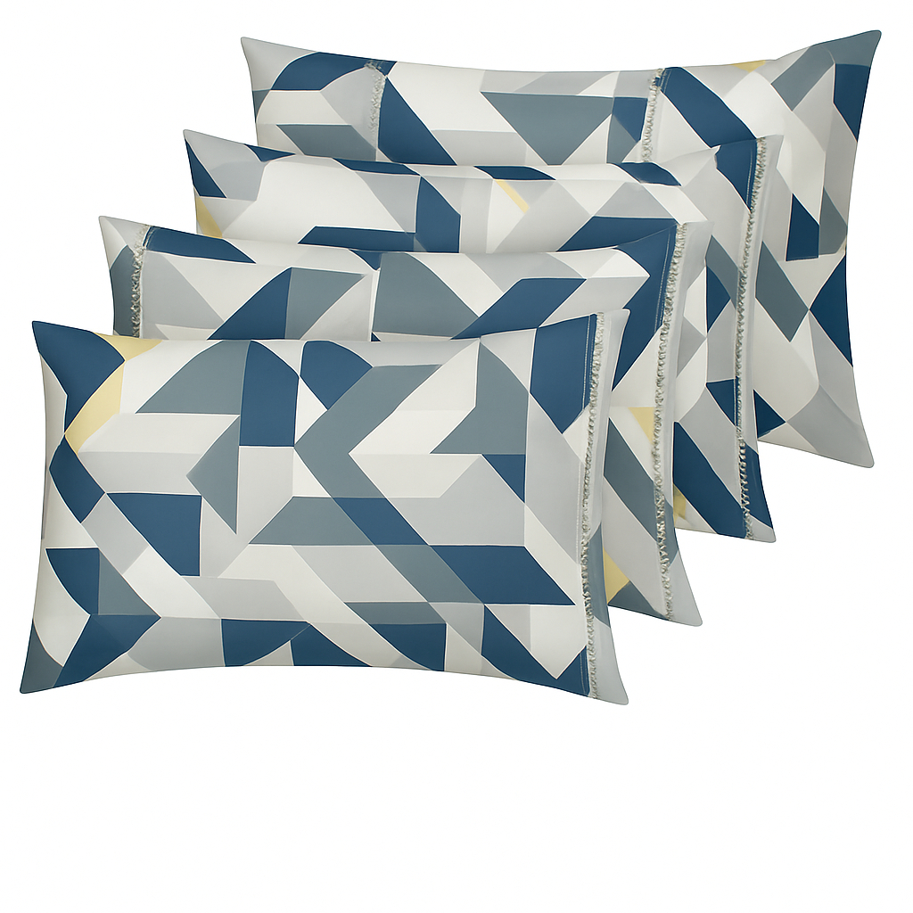 Kit 04 Fronhas Algodão Macio 70cm X 50cm Floral Estampado Oferta