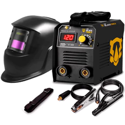 Máquina Inversora Solda Elétrica Mma 120a If-150 220V + Máscara De Solda