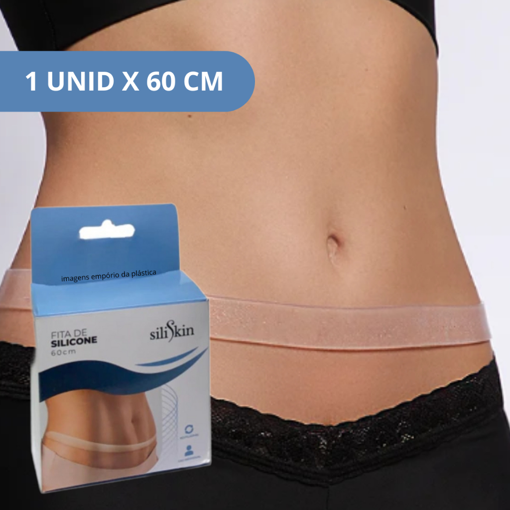Fita Silicone Cicatriz Queloide Reutilizável 60cm Siliskin