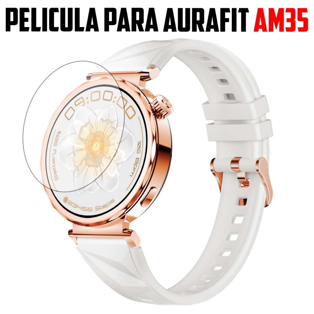 Película para Smartwatch Aurafit AM35 de vidro temperado Proteção de Tela