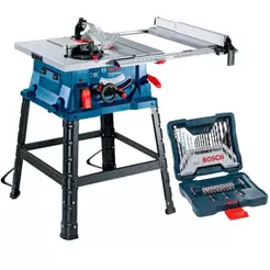 Serra Circular de Mesa 1800W Professional GTS 254 + Kit 30 Peças Brocas e Pontas X-Line BOSCH