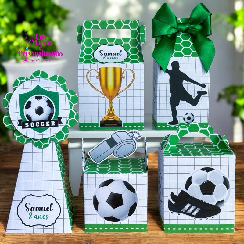Kit Festa Futebol Personalizado|Lembrancinhas | Caixinha | Só um Bolinho | luxo