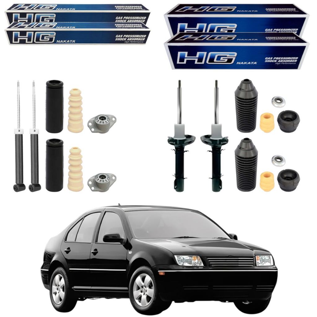 KIT 4 AMORTECEDOR BORA 2001 A 2012 NAKATA + KITS