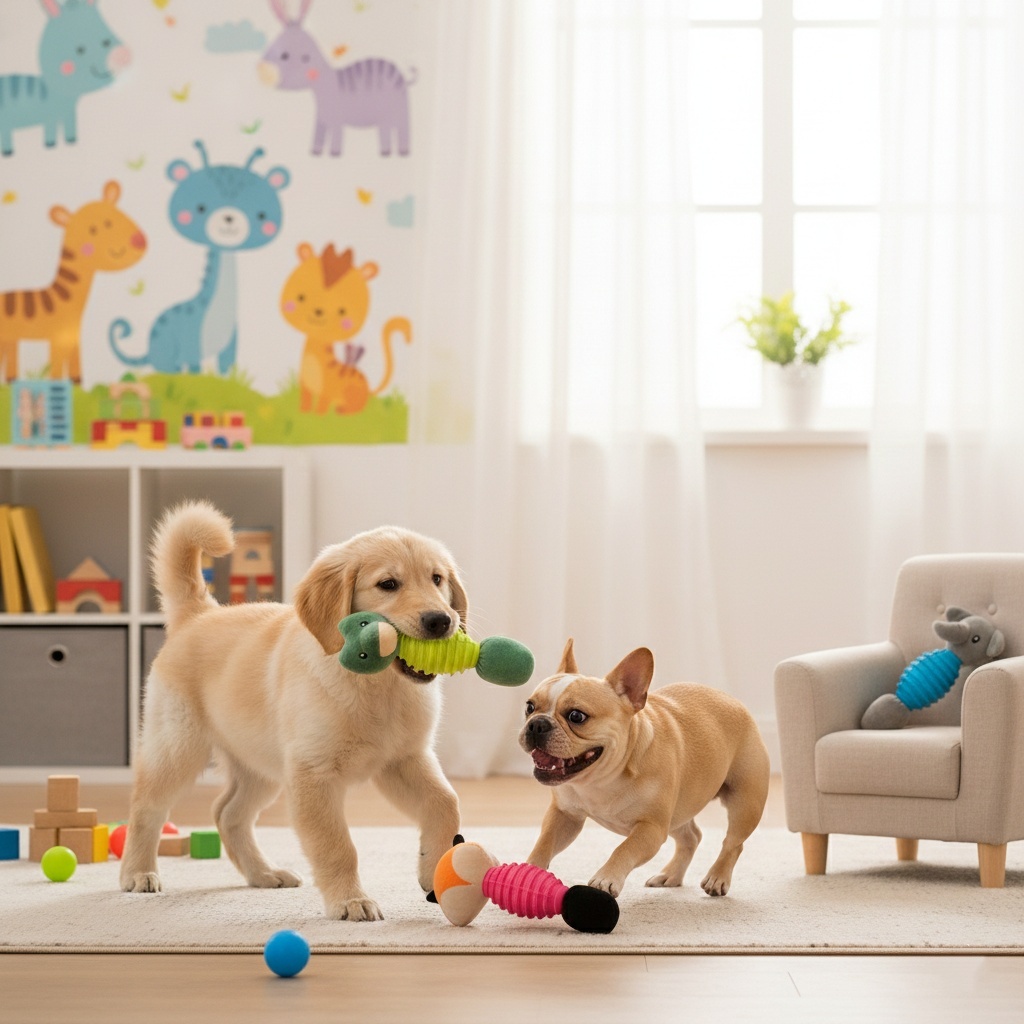 Brinquedo Pelucia Com Borracha Mordedor Para Pet Cachorro Gato Com Apito 8023