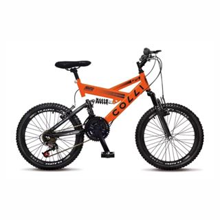 Bicicleta Infantil Colli Gps Dupla Suspensão Full Aro 20 21v em Oferta na Shopee