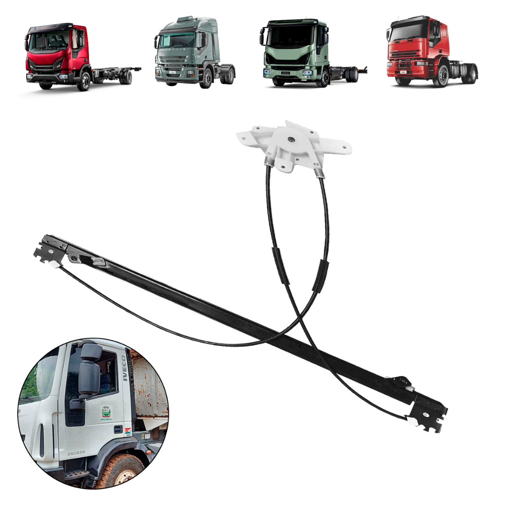 Maquina Vidro Cavallino Cavallino 320 Stralis Tector Esq S/Motor Anos 1998 1999 2000 2001 a 2025