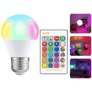 Lâmpada Led 16 Cores Rgb + Controle 24 Funções! 3w Bocal E27 Spot em Oferta na Shopee