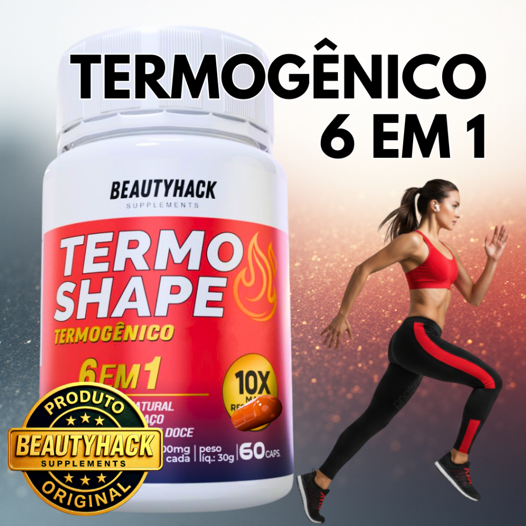 Termogênico 6 em 1 - Suplemento Premium 100% Original - 60 Cápsulas - Envio Imediato