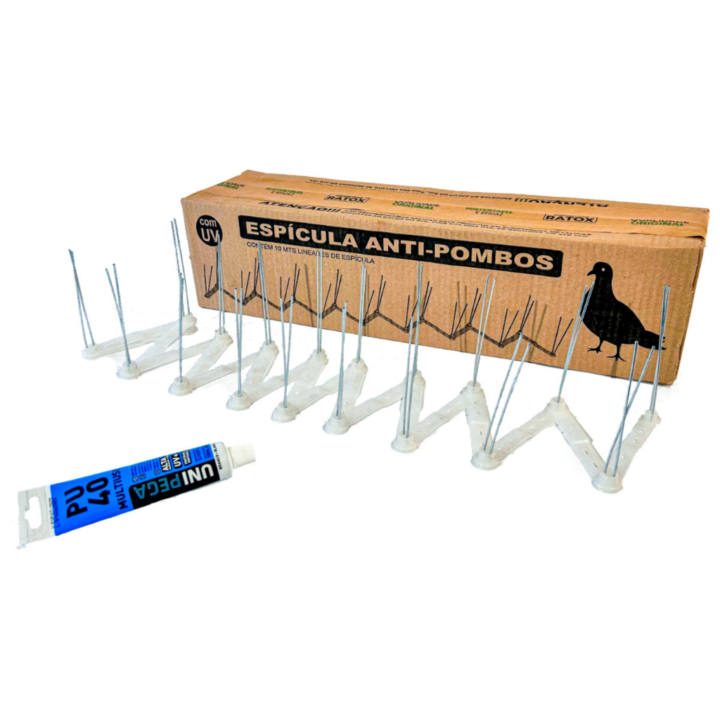 Espiculas Anti Pombos Plastwill Ratox Haste De Metal - 10m em Oferta na Shopee
