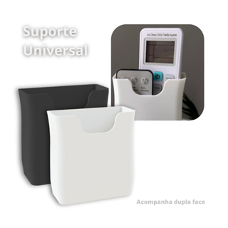 Suporte Universal De Parede Porta Controle Remoto Ar Condicionado Tv Branco/Preto em Oferta na Shopee
