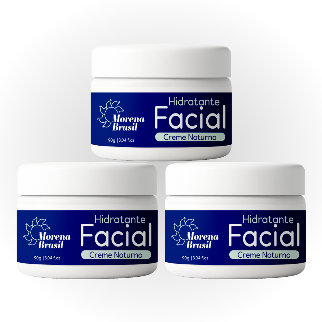 💙 Kit 3X Creme Facial Noturno 5 em 1 Morena Brasil ☀️ Hidratação e Renovação Durante a Noite!🌙 em Oferta na Shopee