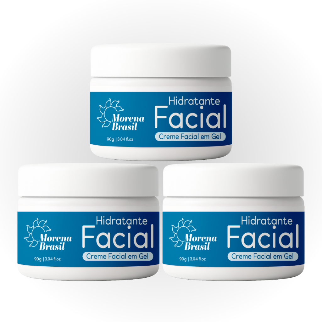 Creme Facial em Gel Morena Brasil - Controle a Oleosidade e Mantenha a Pele Hidratada