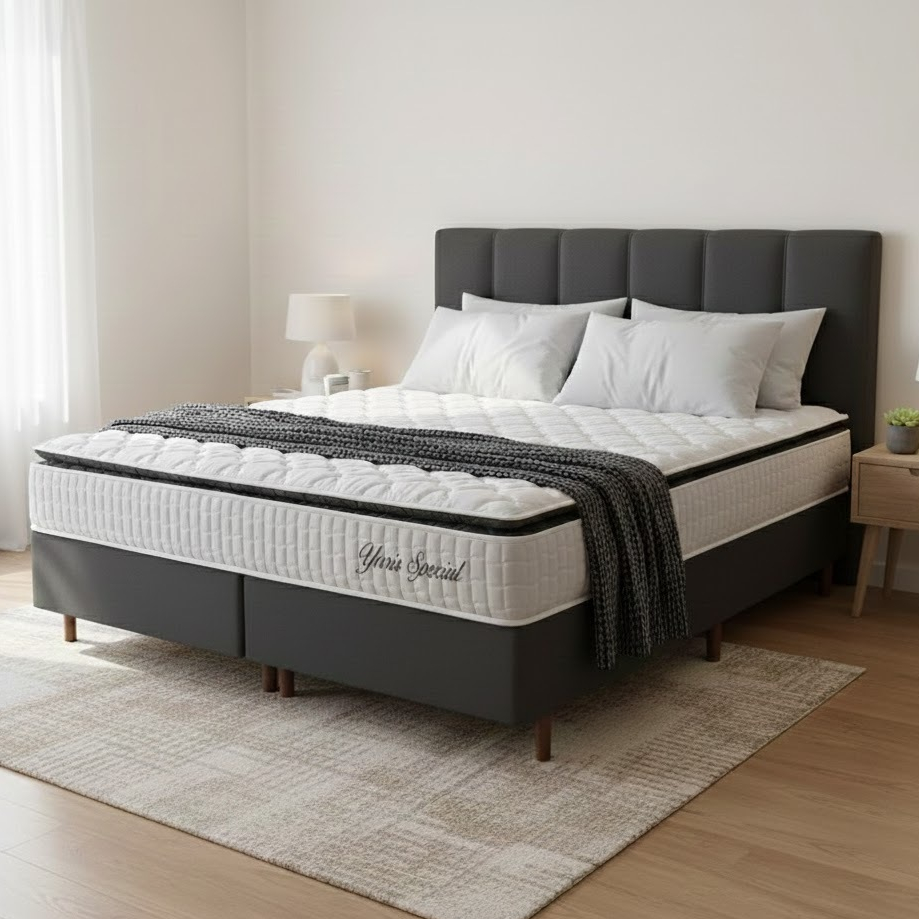 Cama Box Queen Hellen Molas Ensacadas Yaris Pillow Top 158 x 198 x 032 em Oferta na Shopee