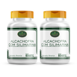 Kit 2 Potes - Alcachofra + Silimarina (Cardo Mariano) 500 Mg - 60 cápsulas em Oferta na Shopee