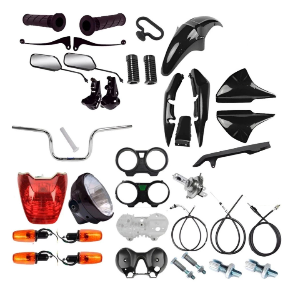 Kit Renovação Total 30+ Peças CG 150 Titan 04-08 ABS Carenagem Farol Comando Guidão Completo