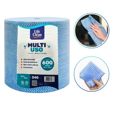 Perfex Pano de Limpeza 20x40cm – 600 Panos Reutilizáveis Picotado, Rolo com 240 Metros em Oferta na Shopee