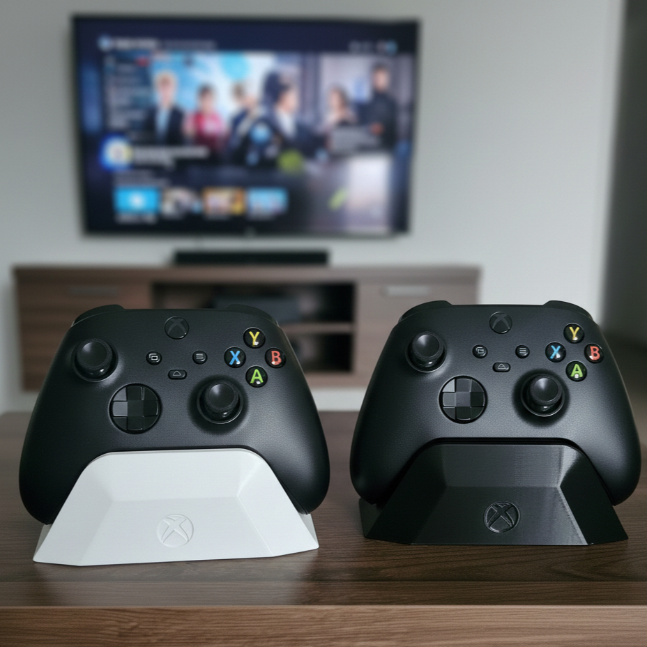 Suporte Para Controle Xbox Series X|S e One - 14 cm x 5 cm – Stand Gamer em PLA 3D, Base Estável, Organizador Para Setup