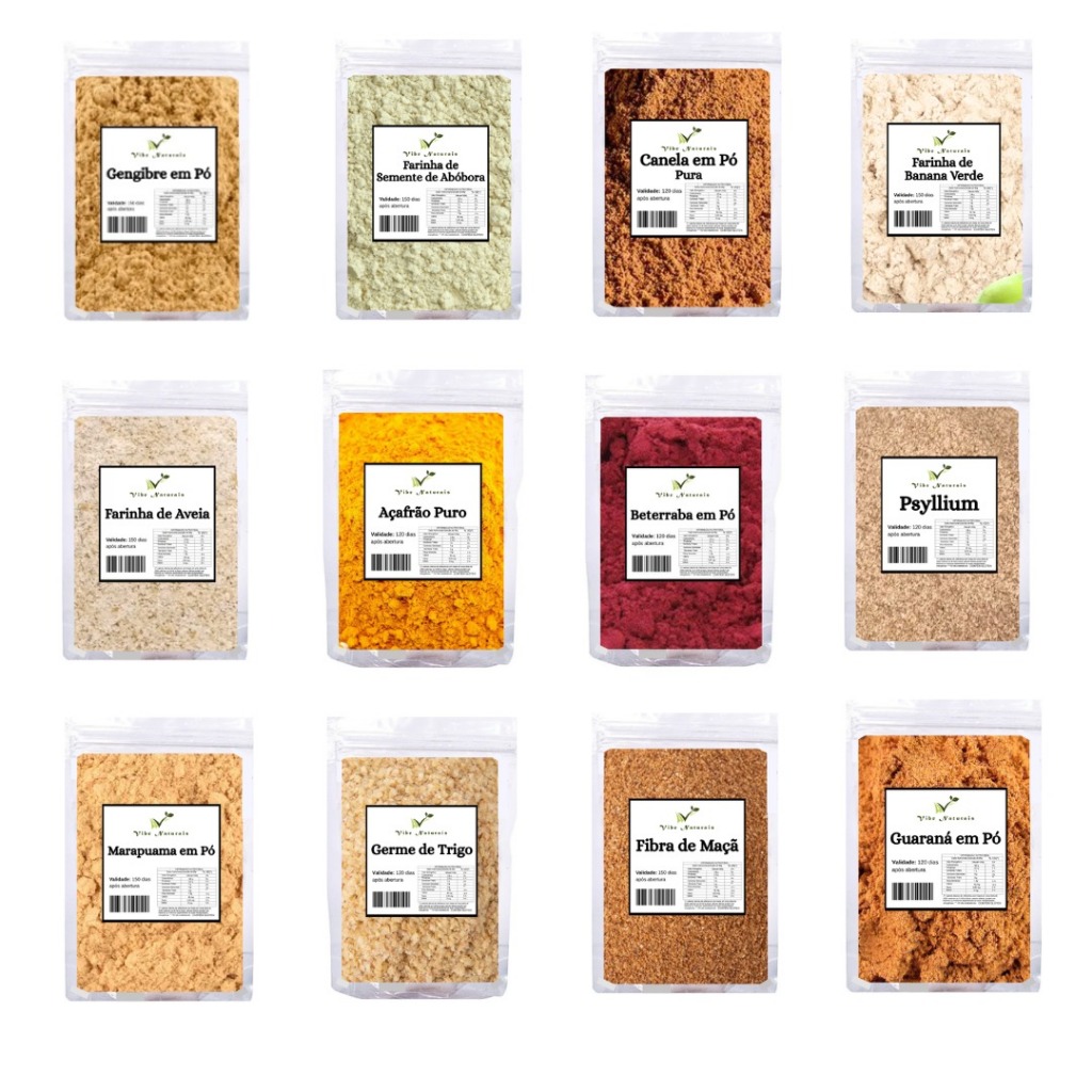 Farinhas, Vitaminas, Aveias - PRODUTOS NATURAIS MONTE SEU KIT em Oferta na Shopee