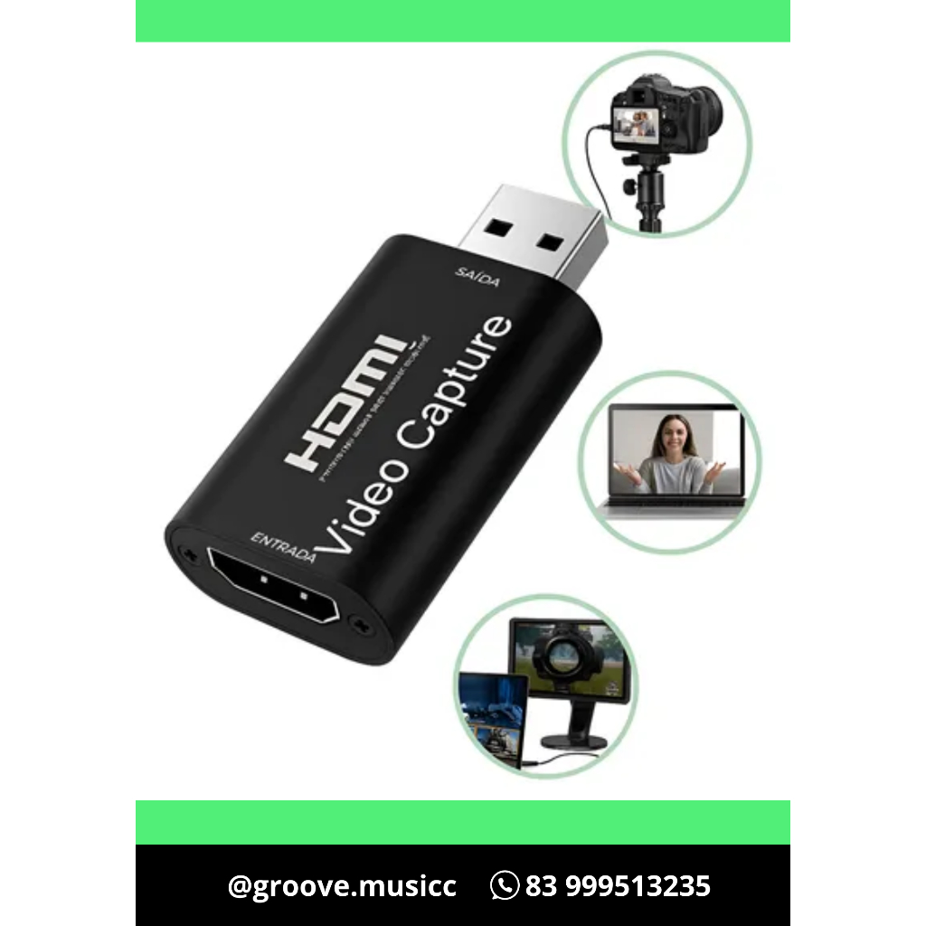 PLACA DE CAPTURA DE VÍDEO PARA PS4, CÂMERA, GRAVAÇÃO PC, STREAMING AO VIVO, USB 3.0, 1080P, USB 2.0, 4K