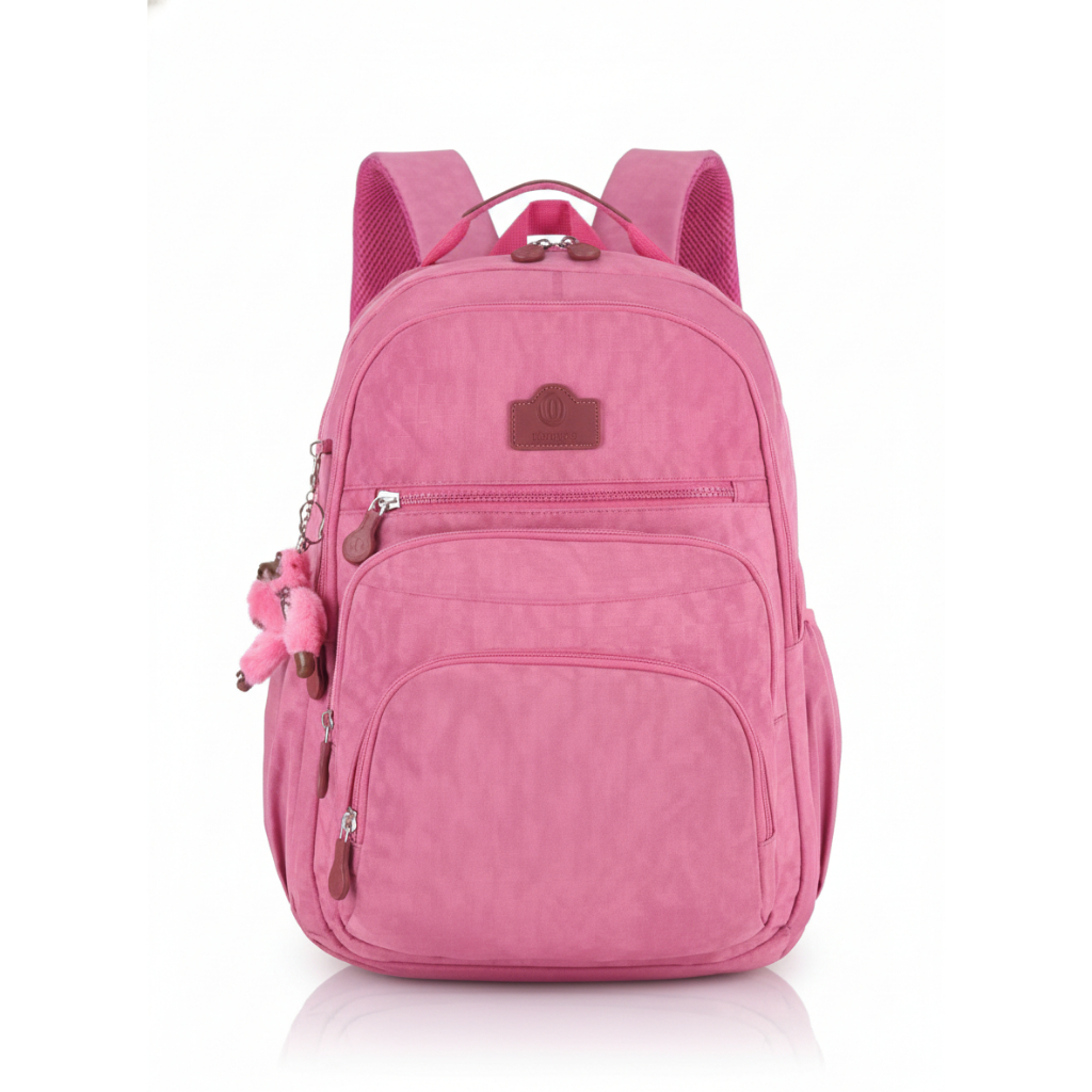 Mochila Fênix Premium Juvenil Feminina Escolar Casual com Chaveiro Macaco em Oferta na Shopee