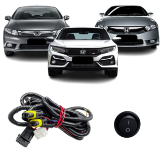 Chicote Farol De Milha Civic Todos em Oferta na Shopee