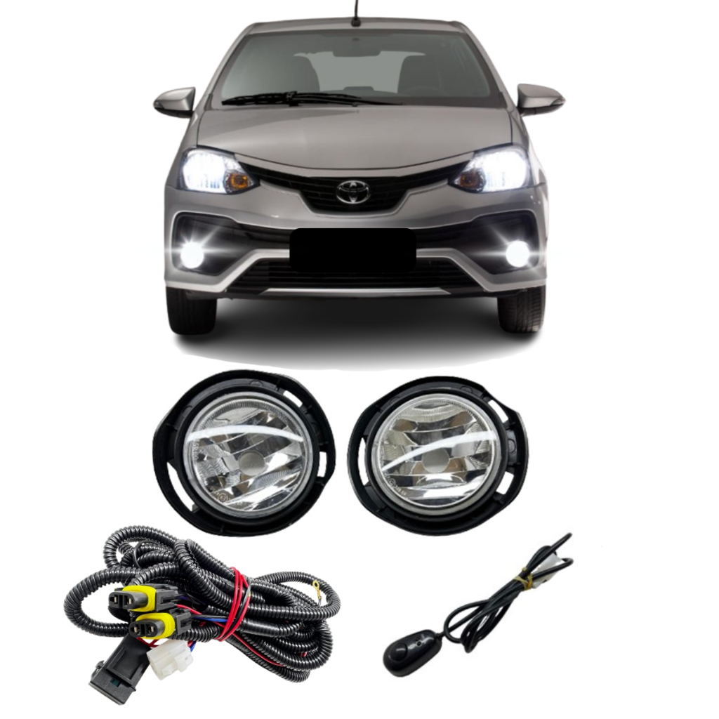 Kit Farol de Milha Toyota Etios 2012 a 2020 em Oferta na Shopee