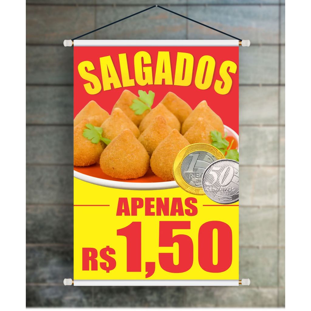 BANNER ARTE PRONTA - SALGADOS APENAS 1,50