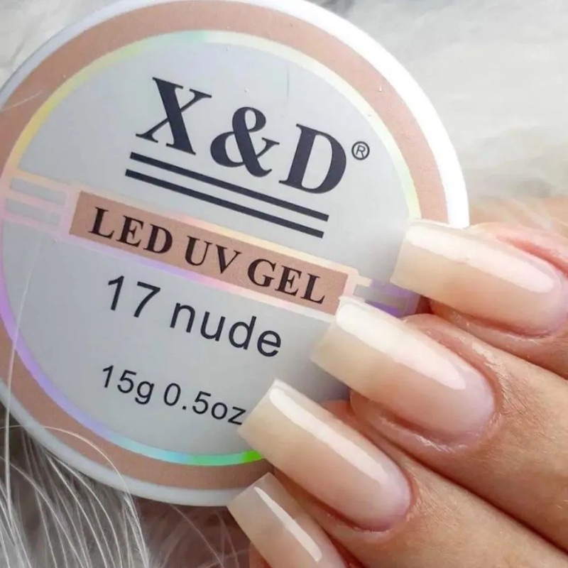 Kit 3 Gel X&d 156gm Led Uv Gel para Unhas Xd Profissional Acrigel Alongamento Xed