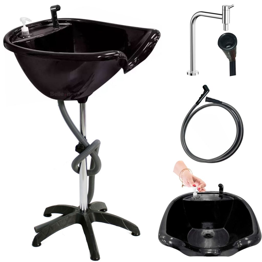 Lavatório De Cabelo Portátil Cuba Móvel Salão Beleza + Ducha em Oferta na Shopee