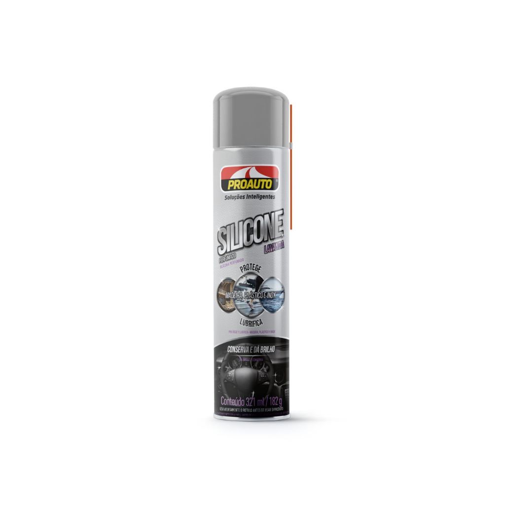 Silicone Aerossol Lavanda Proauto – Automóveis – Proteção e Acabamento – 321ml