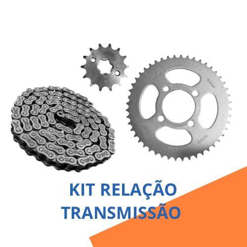 Kit Relacao Transmissao Para Moto Yamaha Xtz 125 2002 Até 2012 Aço 1045