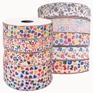 Fita Mili Gorgurão Estampada Escolar 38mm Nº9 | 5 ou 10 Metros em Oferta na Shopee