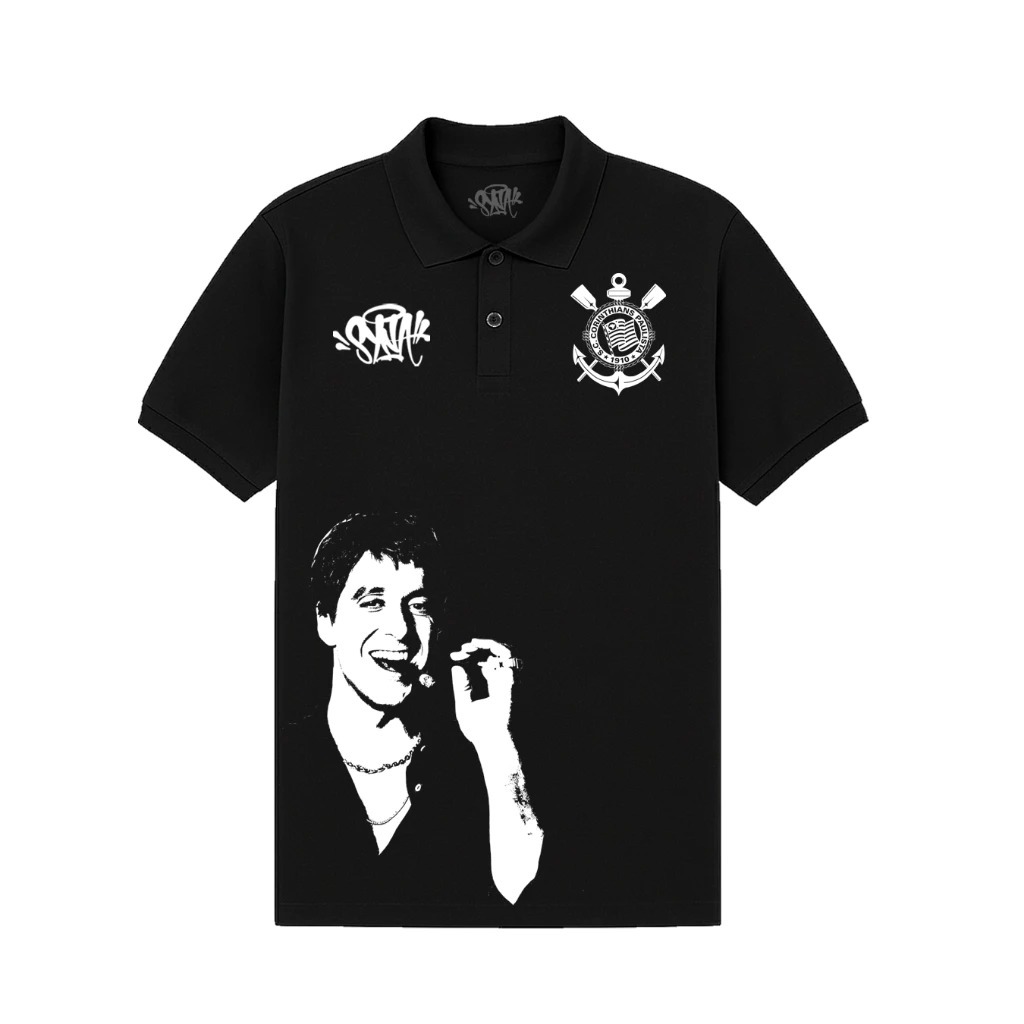Camisa Polo Timão Scarface Streetwear Algodão