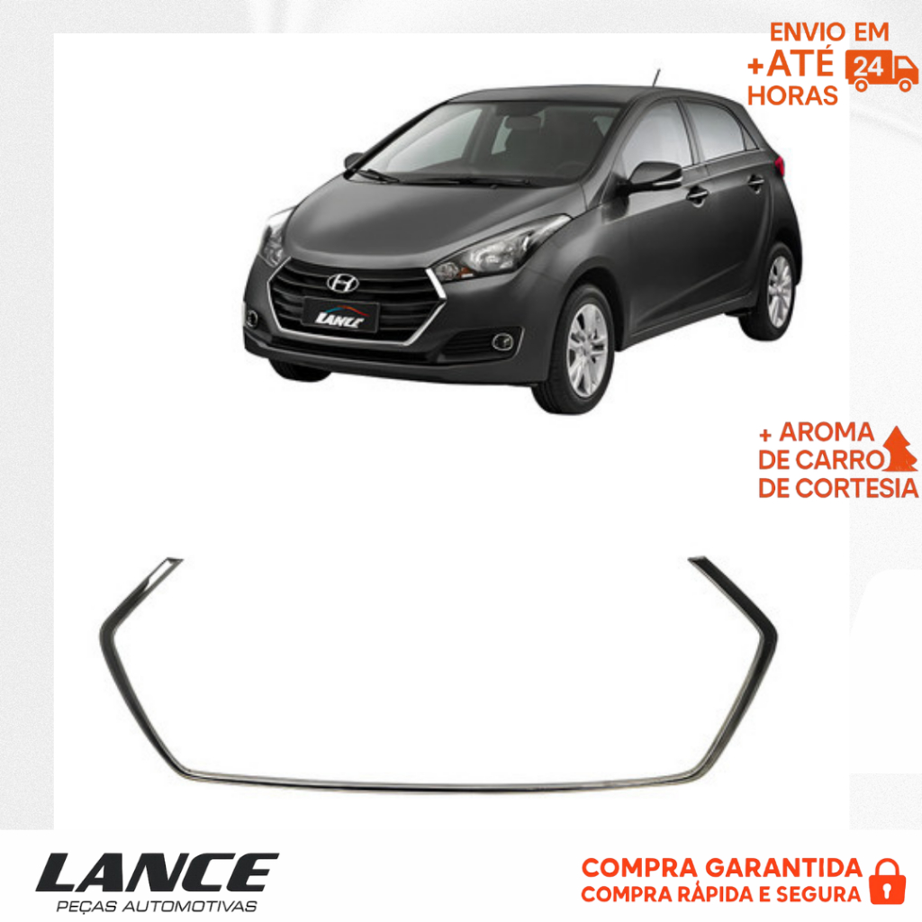 Friso Grade HB20 2016 2017 2018 2019 Cromado