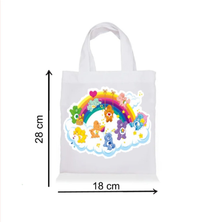 Sacolinha Ecobag Personalizada URSINHOS CARINHOSOS | Saquinho Surpresa | Lembrancinha Infantil