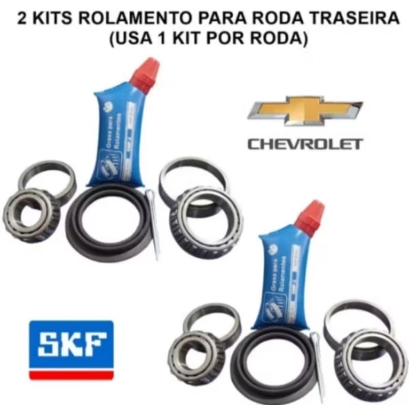 Par 2 Kits Rolamento Roda Traseira GM Corsa Prisma Celta Motor 1.0 1.4 1.8 8v Monza 1.6 1.8 em Oferta na Shopee