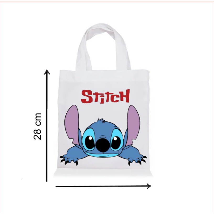 Sacolinha Ecobag Personalizada STICH | Saquinho Surpresa | Lembrancinha Infantil