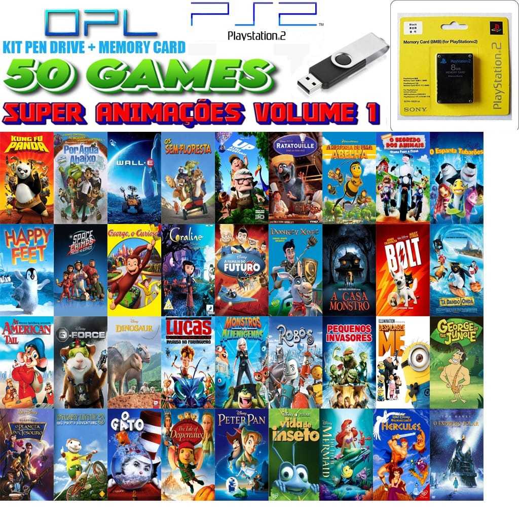 SUPER ANIMAÇÕES VOLUME 1 - FULL PACK - OPL PS 2