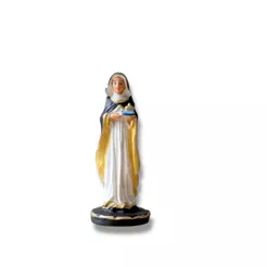 Imagem Santa Edwiges Resina Nobre 7cm
