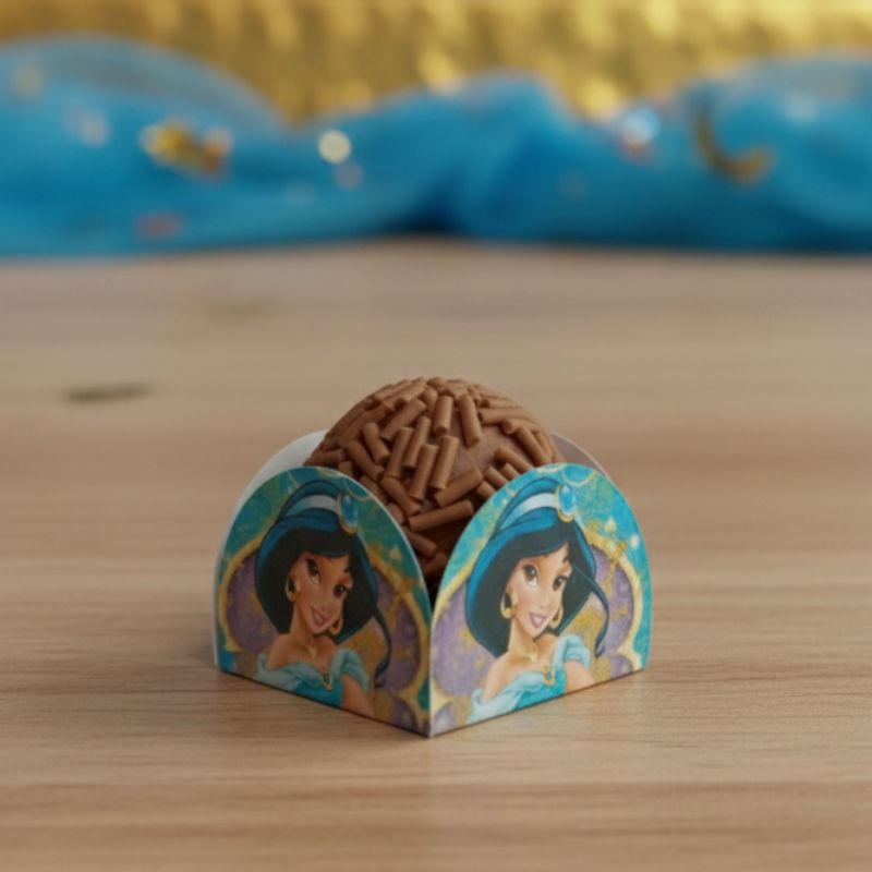 Forminhas Para Doces e Brigadeiros PRINCESA JASMINE Lembrancinha Festa Aniversário