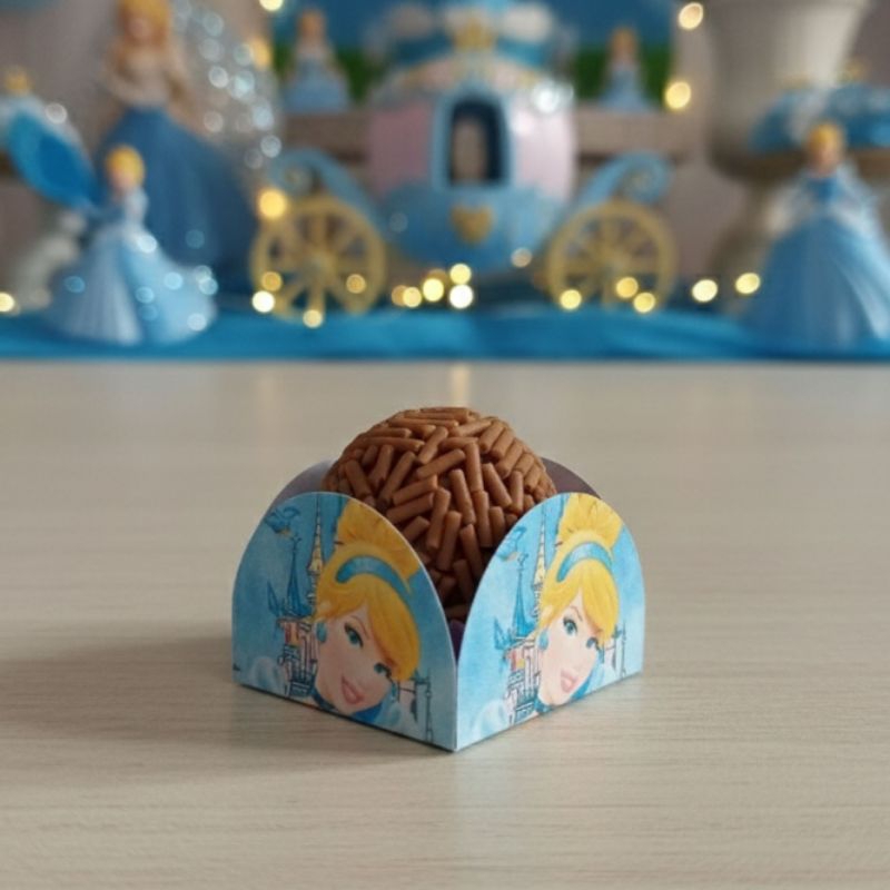 Forminhas Para Doces e Brigadeiros PRINCESA CINDERELA Lembrancinha Festa Aniversário