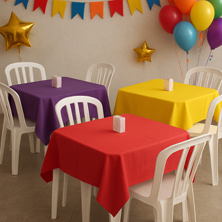 Toalhas de Mesa 1,40m x 1,40m com Caimento de TNT Cami Várias Cores Sua Escolha 5 ou 10 Unidades em Oferta na Shopee