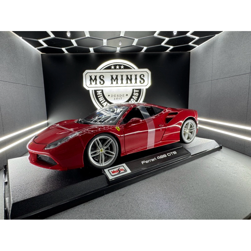 Miniatura Maisto Especial Edition - Ferrari 488 GTB escala 1/18 Lançamento
