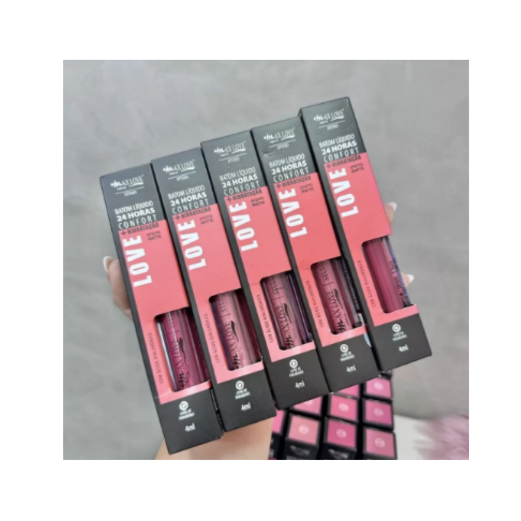 BATOM MAX LOVE 24 HORAS + HIDRATAÇÃO EFEITO MATE 728 à733- ( envio em 24hs ) em Oferta na Shopee