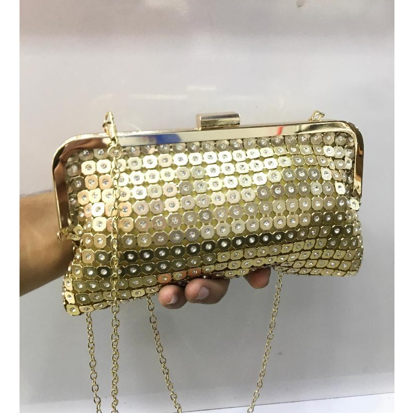 Bolsa clutch de luxo para noite com strass brilhantes e cristais,  mulheres de casamento Festas#HX23-29 em Oferta na Shopee