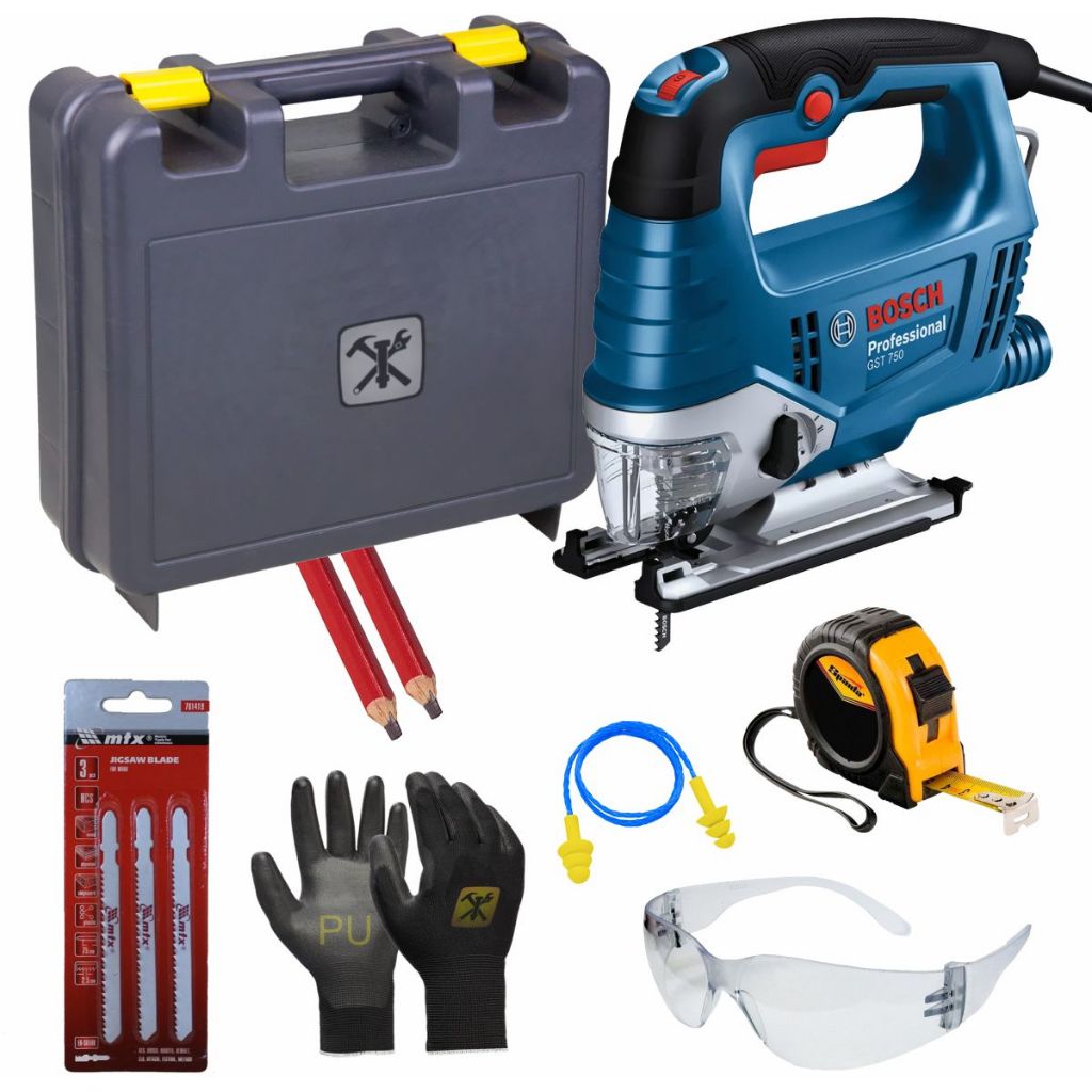Serra Tico Tico 520w Gst 750 Bosch + Kit Serras E Maleta