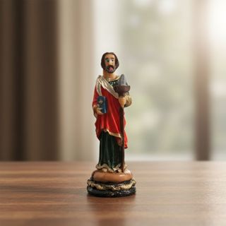 Imagem São Judas Tadeu 7Cm Em Resina em Oferta na Shopee