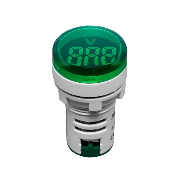 Voltimetro Led Digital Sinaleiro 22mm 50-500v Verde Pl-sv painel de comando