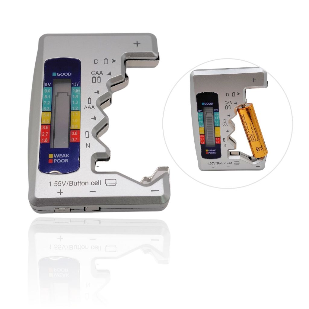 Testador de Pilhas Medidor Teste de Carga Bateria Pilha com Mostrador Digital em Oferta na Shopee