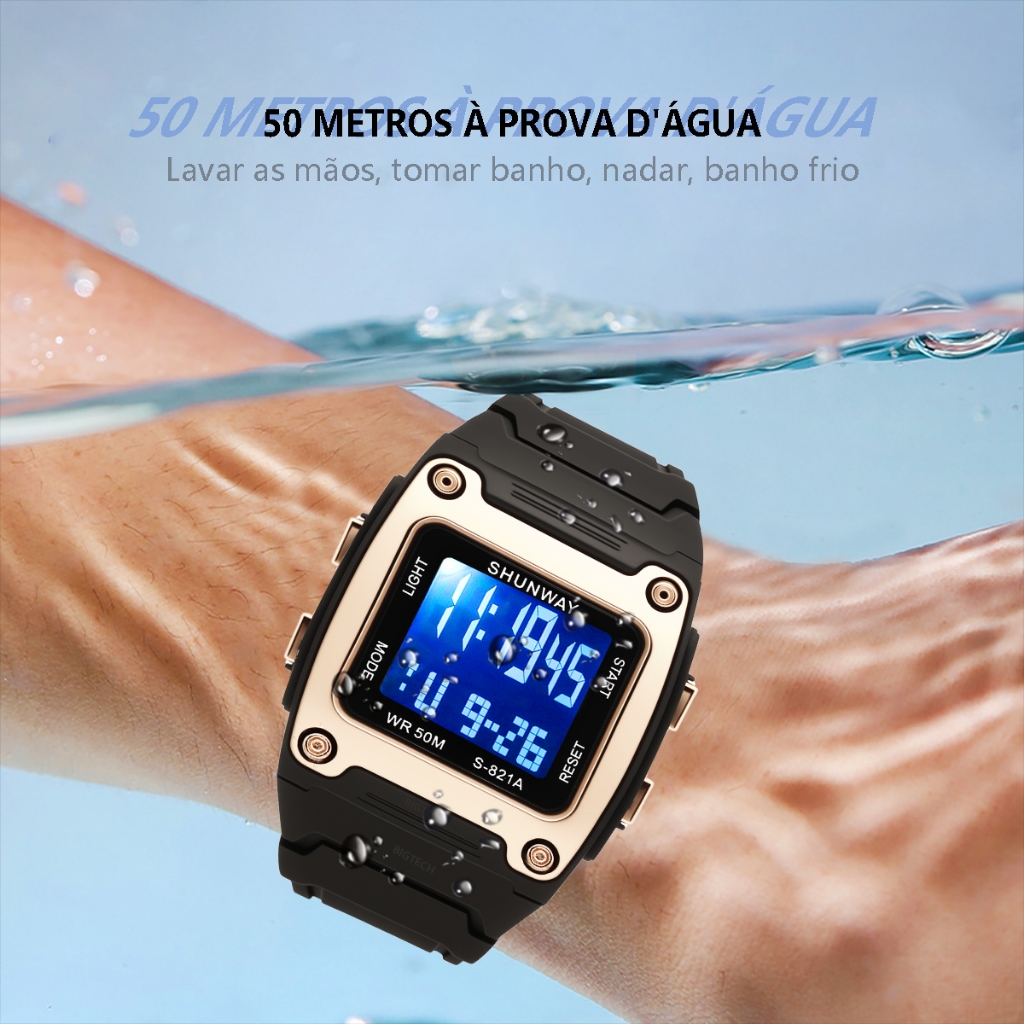 Relógio Digital Inteligente à Prova De água Relógio Masculino Minimalista E Versátil em Oferta na Shopee